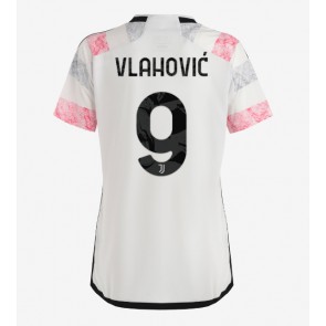 Juventus Dusan Vlahovic #9 Udebanetrøje Dame 2023-24 Kort ærmer
